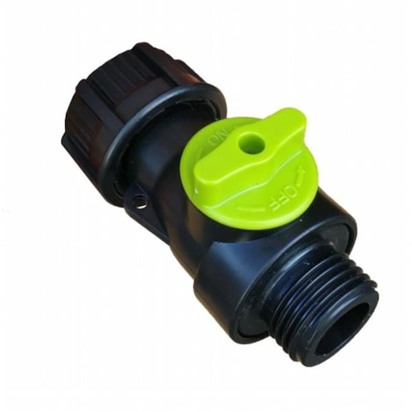 Earthminded EarthMinded F-RN096 High-Flow Plastic Ball Valve Upgrade Kit for Rain Barrels F-RN096 - main